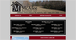 Desktop Screenshot of mcafeerealestatellc.com